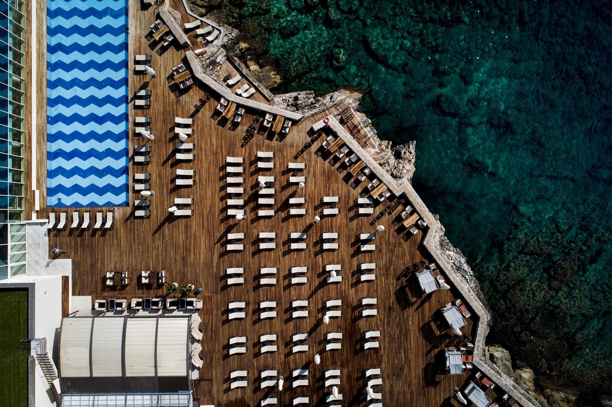 Rixos Premium Dubrovnik Hotel Luaran gambar Aerial view of the hotel